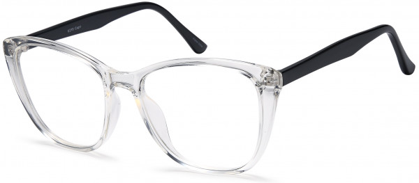 4U U 218 Eyeglasses, Crystal Black