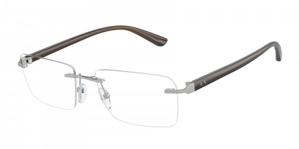 Armani Exchange AX1064 Eyeglasses, 6045 MATTE SILVER (SILVER)