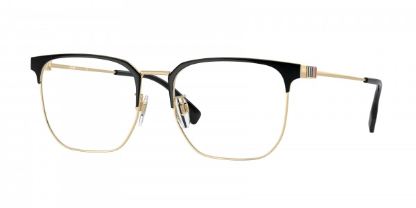 Burberry BE1383D Eyeglasses, 1109 LIGHT GOLD/BLACK (GOLD)