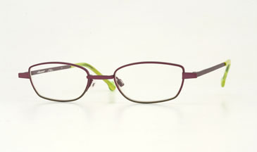 LA Eyeworks Yuma Eyeglasses, 577 Fuchsia To Khaki Split