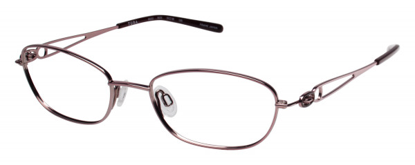 Tura R602 Eyeglasses, Gold/Brown (ROS)
