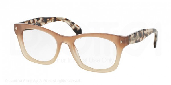 Prada PR 11SV Eyeglasses, UBI1O1 BROWN GRADIENT (BROWN)