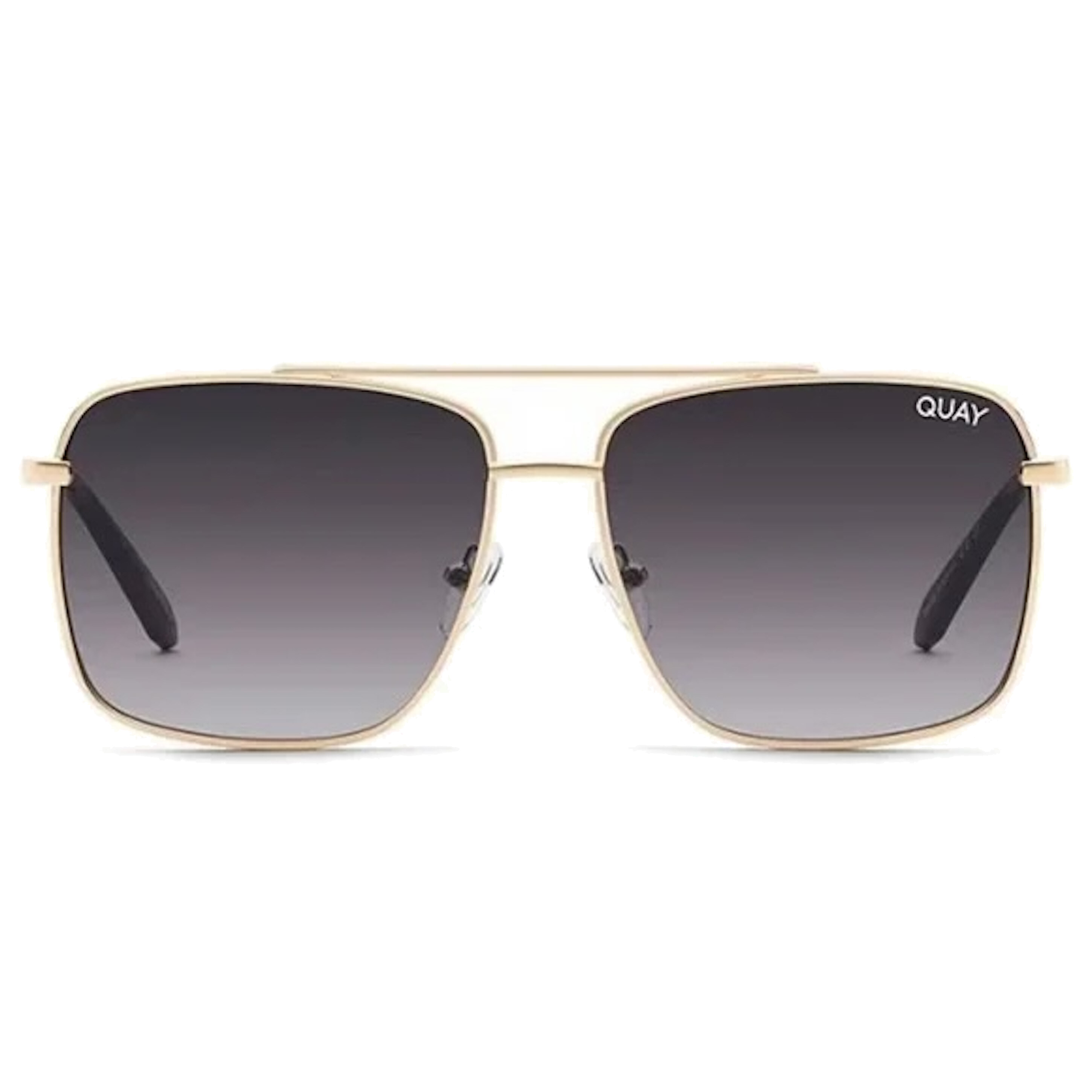 QUAY Hot Take Sunglasses – Gold Frames – Smoke Lenses - NWT Hot Take Quay Sunglasses - Rose Gold/ Smoke – Clothe Boutique main image 3